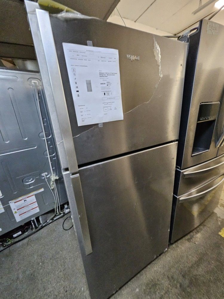 Whirlpool Top Freezer Stainless Steel