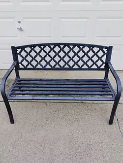 Metal Outdoor Garden Bench