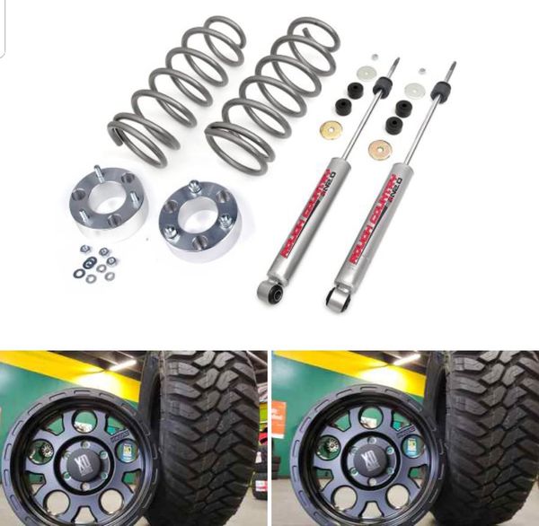 Package Deal Lift Kit 17x9 Wheels 33x12 50 17 Tires Install