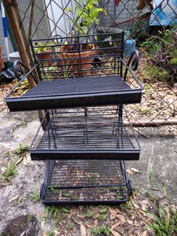 Metal Book/Plant Shelves