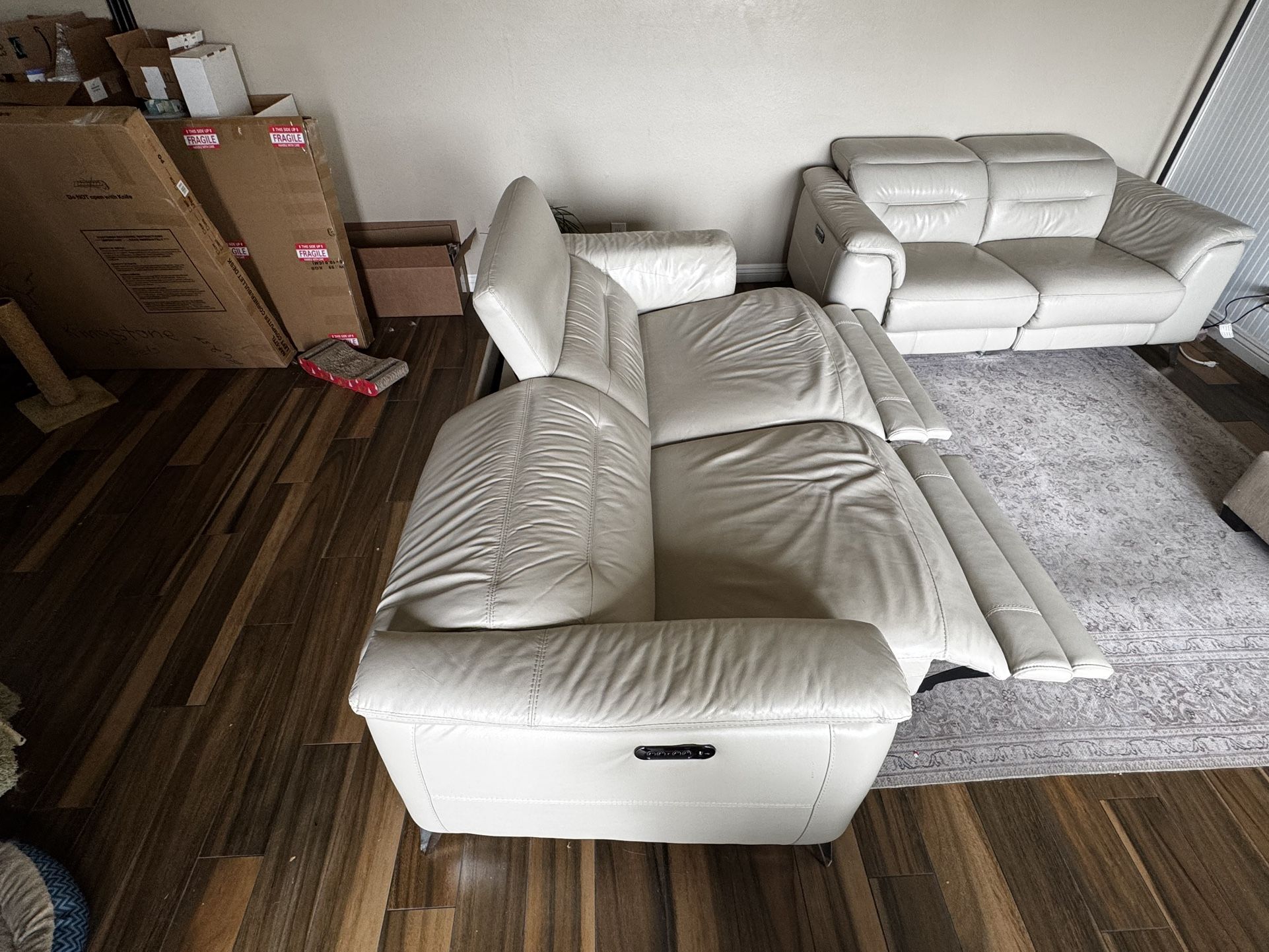 Leather Couch And Love Seat