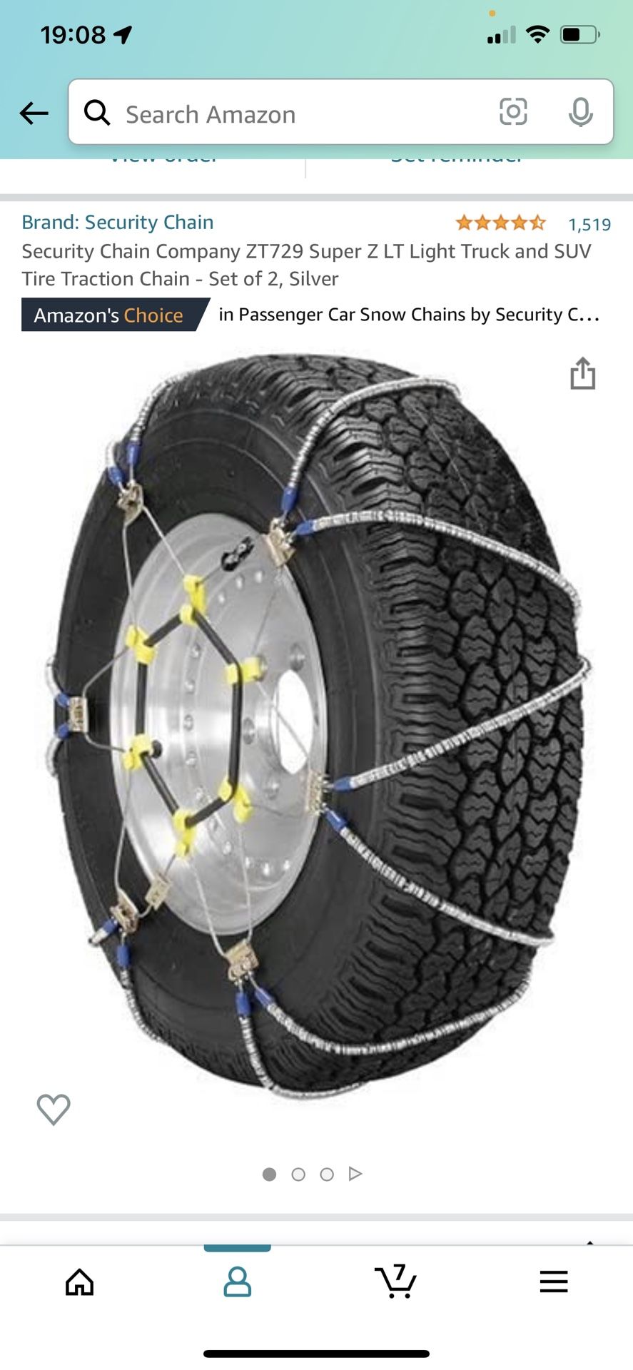 Never Opened, Brand New Tire chains For Sale - ZT729