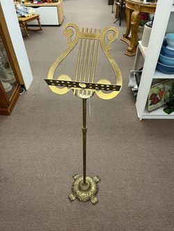 Mid Century Brass Music Stand