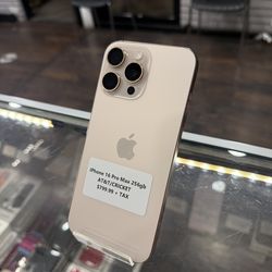 iPhone 16 Pro Max 256gb AT&T/CRICKET