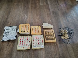 Wooden Bingo set board game