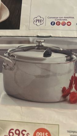 Olla de 18 qt vida sana 5 ply de Princess house nueva