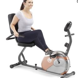 Marcy Home X3519 Stationary Exercise Bike With Adjusted Resistance For Cardio Workout And Cycle Training 