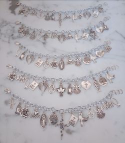 Adjustable Handmade Bracelets with Charms for $20 each