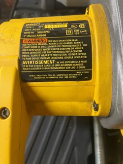 DeWalt 14” metal chop saw DW871