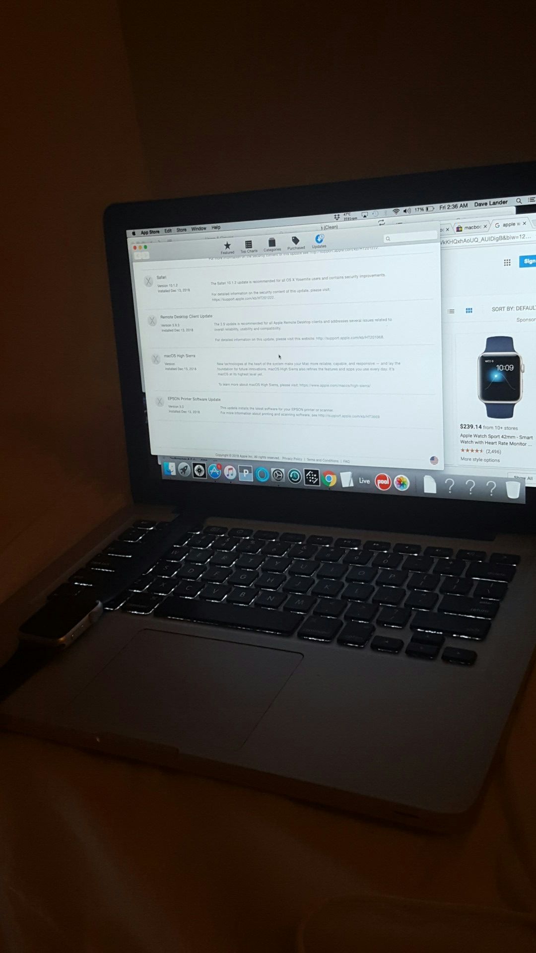 Macbook 2011 and Apple Watch