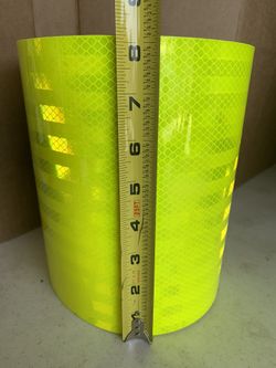 Neon green reflective tape