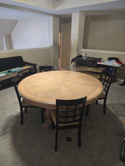 Dining table set with chairs
