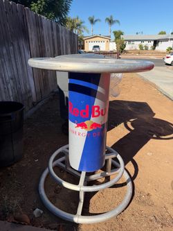 Red Bull bar table