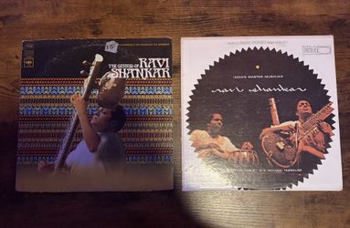 Ravi Shankar Records – Indian Classical Sitar Vinyl LPs (2 Records) 
