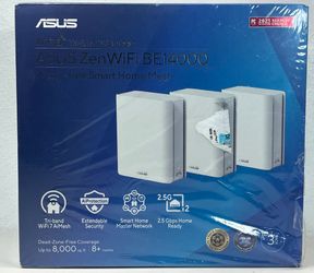 ASUS ZenWiFi BE14000 Tri-Band WiFi 7 Mesh System (3-Pack) ~ Brand New
