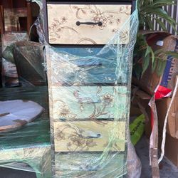 Furnulem Tall 6 Drawers Dresser - Vintage style 