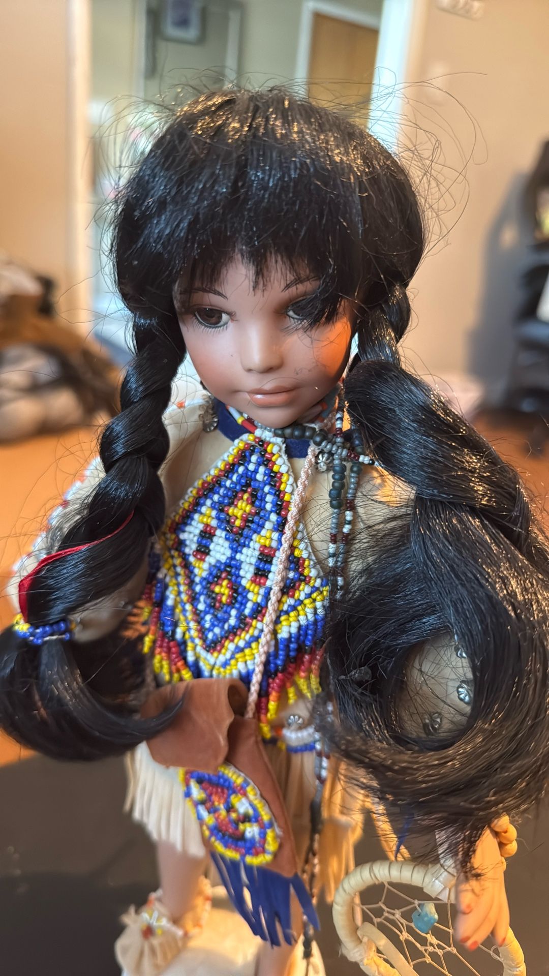 Vintage Patricia Rose Native American Doll, Signed & Numbered