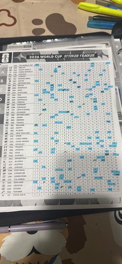 FIFA stickers looking for missing ones