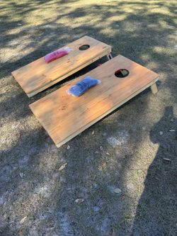 Wooden Cornhole Set