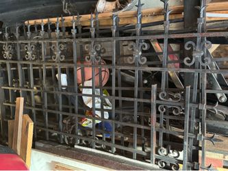 Iron gates and door