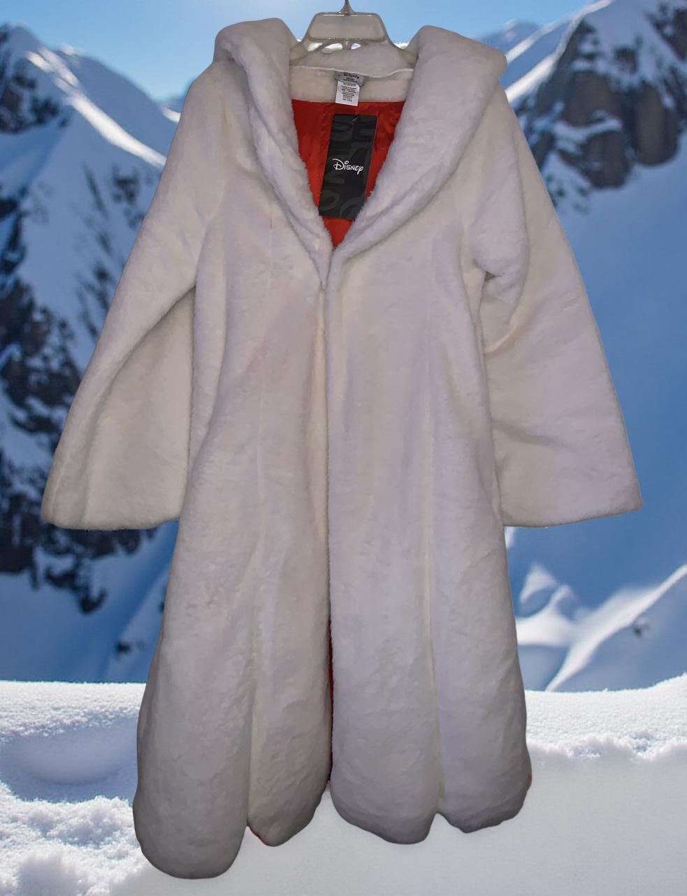 Disney Faux Fur Cruella Deville Coat Size Medium NWT