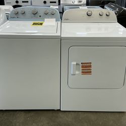 Whirlpool 3.9 cu. ft. Top Load Washer w/Removable Agitator 7.0 cu. ft. Vented Electric Dryer