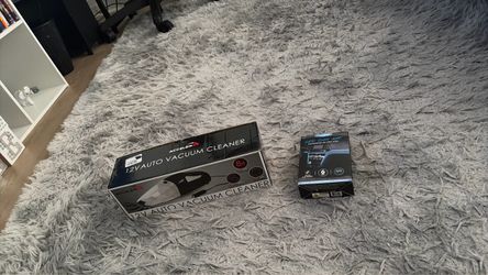 Vacuum and led lights for car