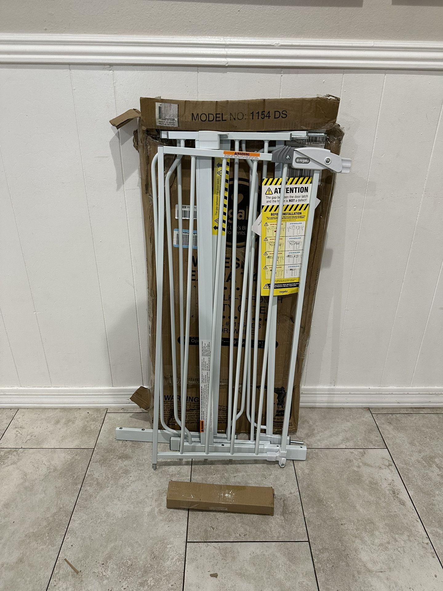 Extra Tall & Wide Safety Gate - Fits Openings 29” - 49”