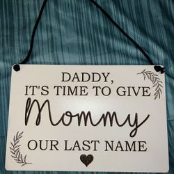 Wedding Flower Girl (daughter) Sign