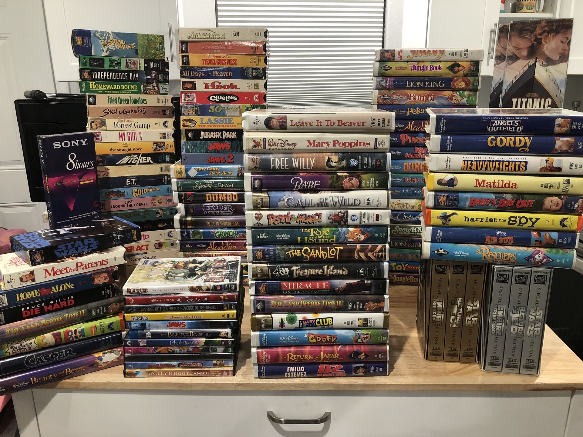 VHS, Records, Projector, Record Player Collection