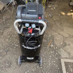 20 Gal. 200 PSI Oil Free Portable Vertical Electric Air Compressor by Husky