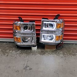 LED Headlights and Projector for 2014-2015 Chevy Silverado 1500