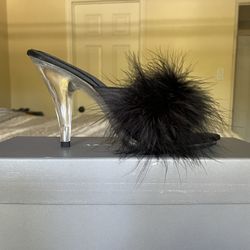 Pleaser Marabou Heels Shoes