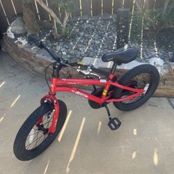 Costway 16-Inch Kid's Bike for 4-7 Years Old with Adjustable Saddle & Anti-slip Handlebar Red