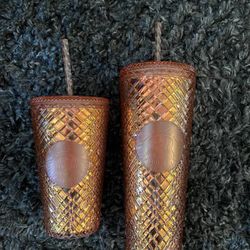 Rose Gold Starbucks Tumblers 