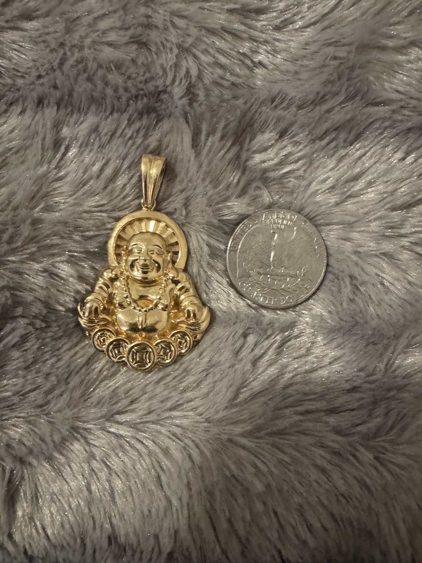 18k Custom Buddha Pendant