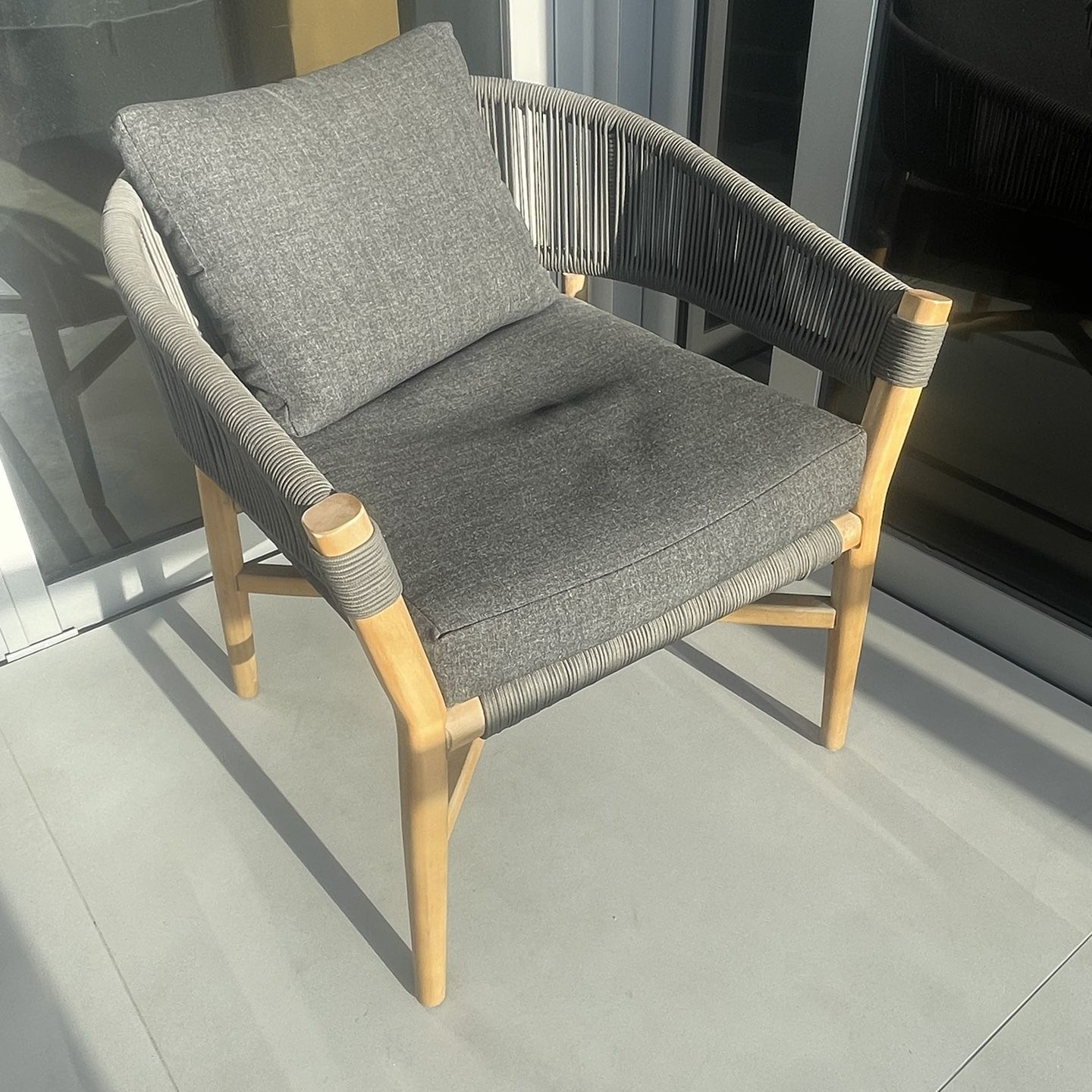 Outdoor - Makali Slate Gray Lounge Chair - Set with 2