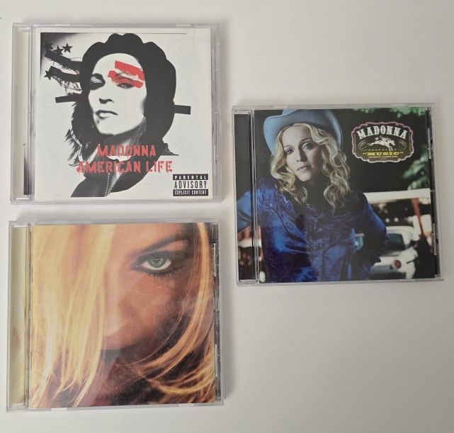 3 MADONNA CD Lot American Life Greatest Hits Volume 2 Music Lot Of 3 CDs