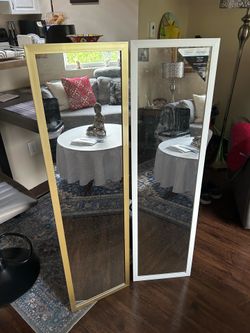 Set of two full lenght wall mirrors