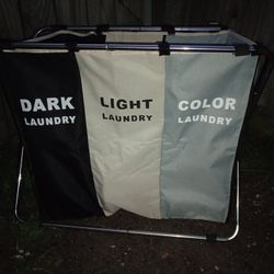 Laundry Basket 3 Section *10.00* Home and Garden