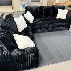 NEW CORDUROY COUCH SET 