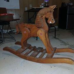Wooden Rocking. Horse