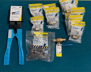 SHARK BITE crimp tool and accessories- brand new