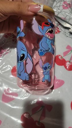 Stitch glass cup