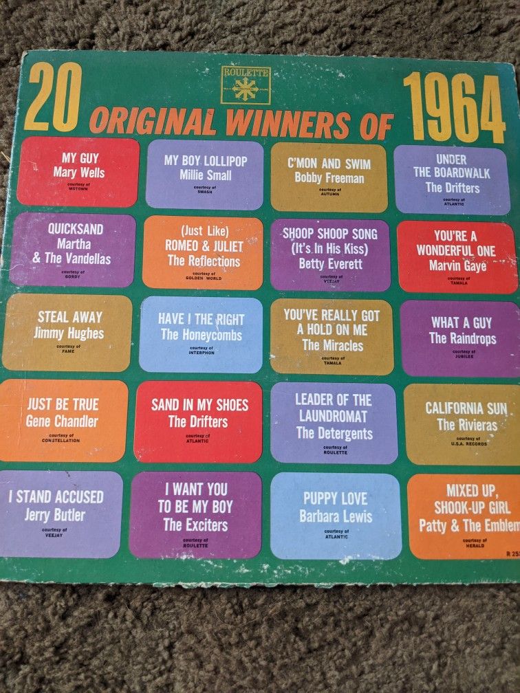 20 Winners Of 1964 33 1/3 Record 