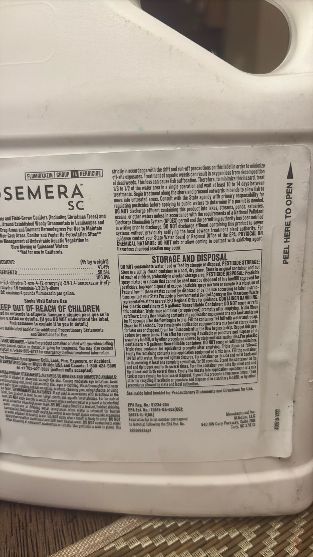 Herbasida Semera De Un Galon for Sale in Phoenix, AZ - OfferUp