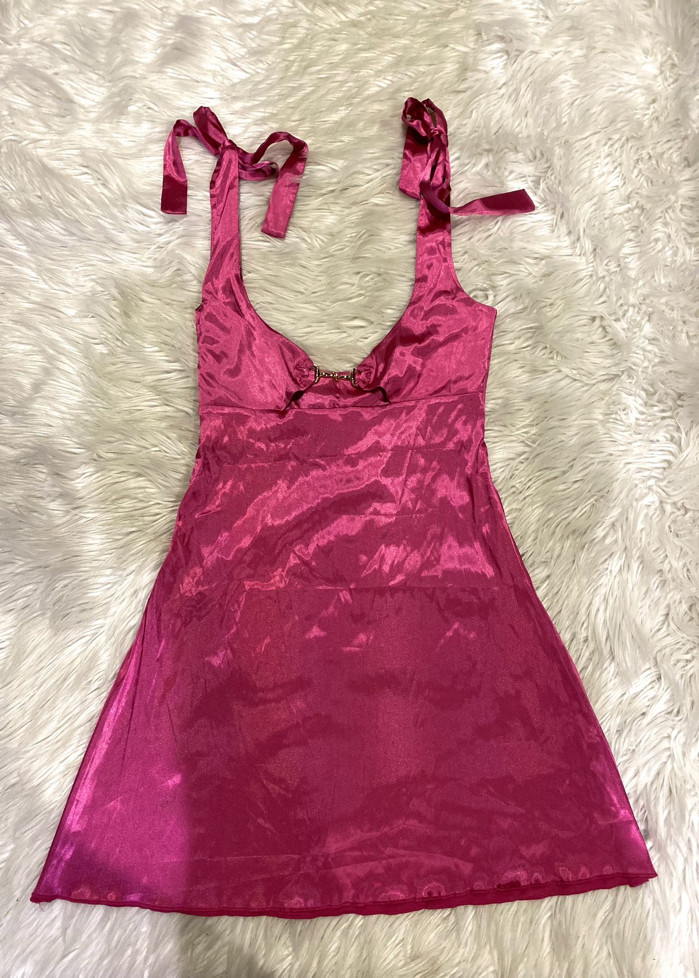 Pink Silky Dress 