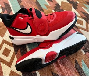 Nike Team Hustle D 11 GS Basketball Shoes DV8996-602 Red Kids/Youth Size 6