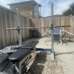 Bench/Squat Rack Set 