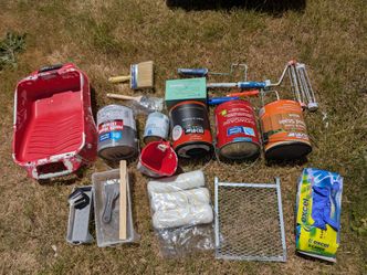 FREE - Painting supplies - pending pick up